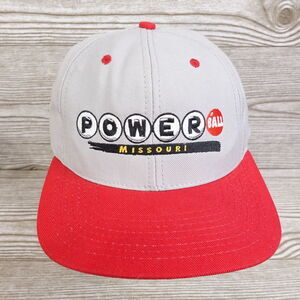VINTAGE POWER BALL MISSOURI LOTTOE ADJUSTABLE SNAPBACK BASEBALL HAT CAP USA MADE